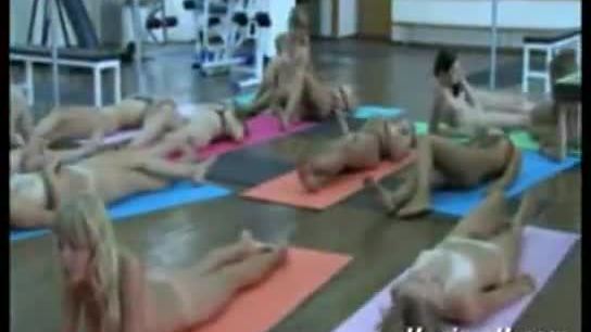 Hot teen girls working out nude to lady gaga
