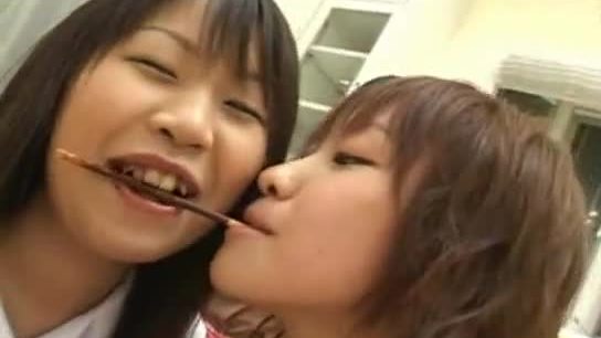 Playing with a pocky stick